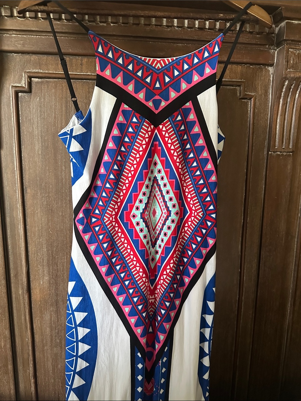 Tribal Print Maxi Dress size Medium